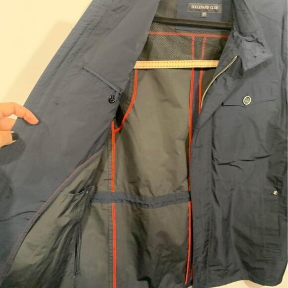 Mens BOULEVARD CLUB jacket. Navy blue. Size medium. Water resistant. New conditi - Picture 6 of 10